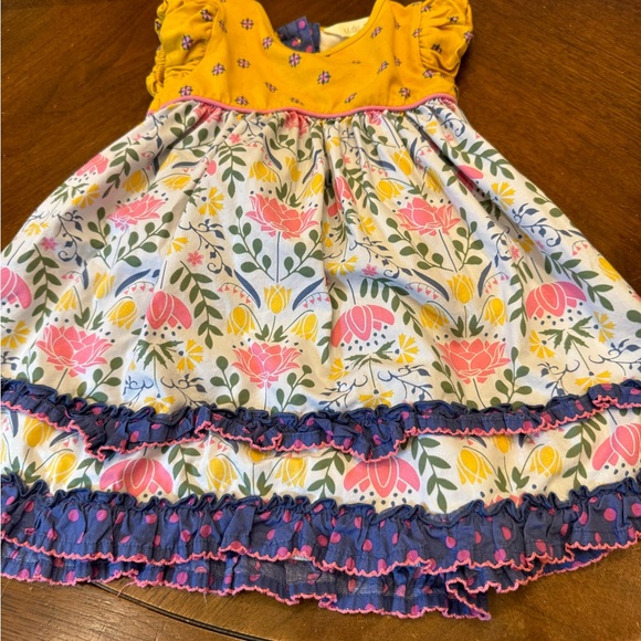 Matilda Jane Other - Matilda Jane Floral Girl’s Dress with Yellow and Pink Accents Size 18-24mos